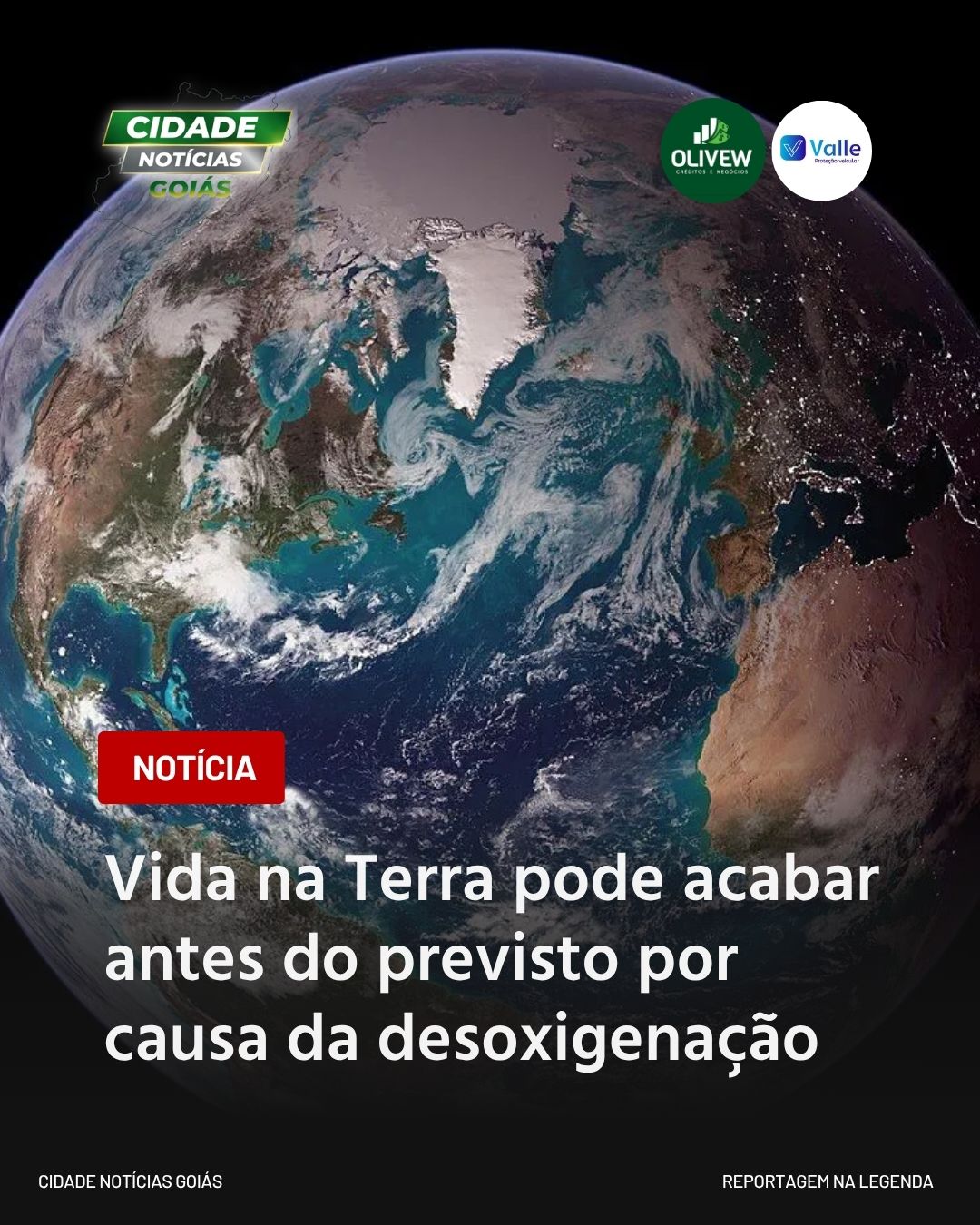 Vida na Terra pode acabar antes do previsto por causa da desoxigenação